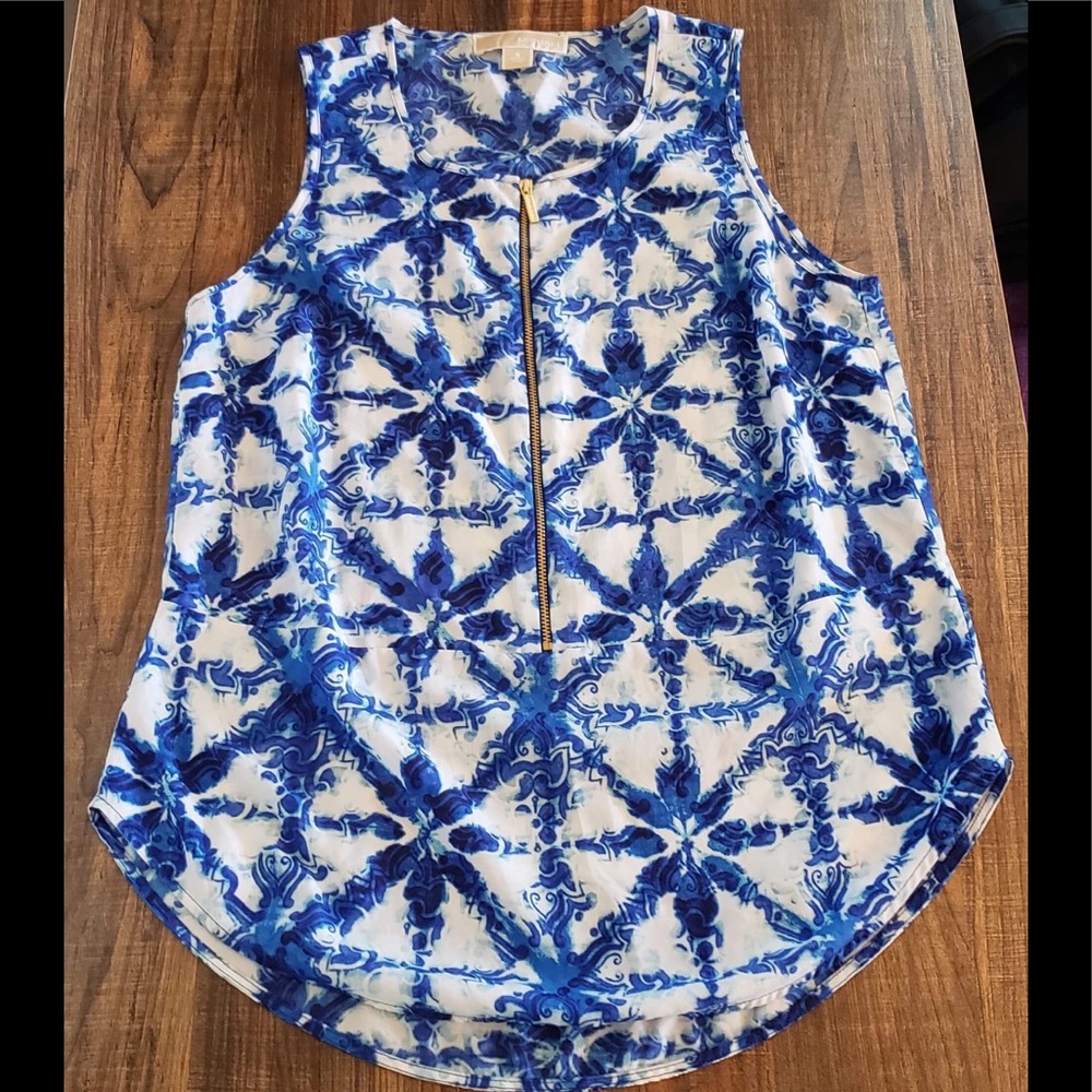Michael Kors Blue Print Tank Top